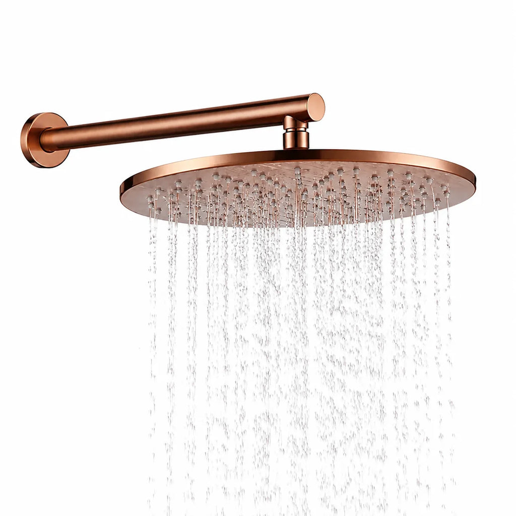 Colonne de douche encastrable or rose brossé