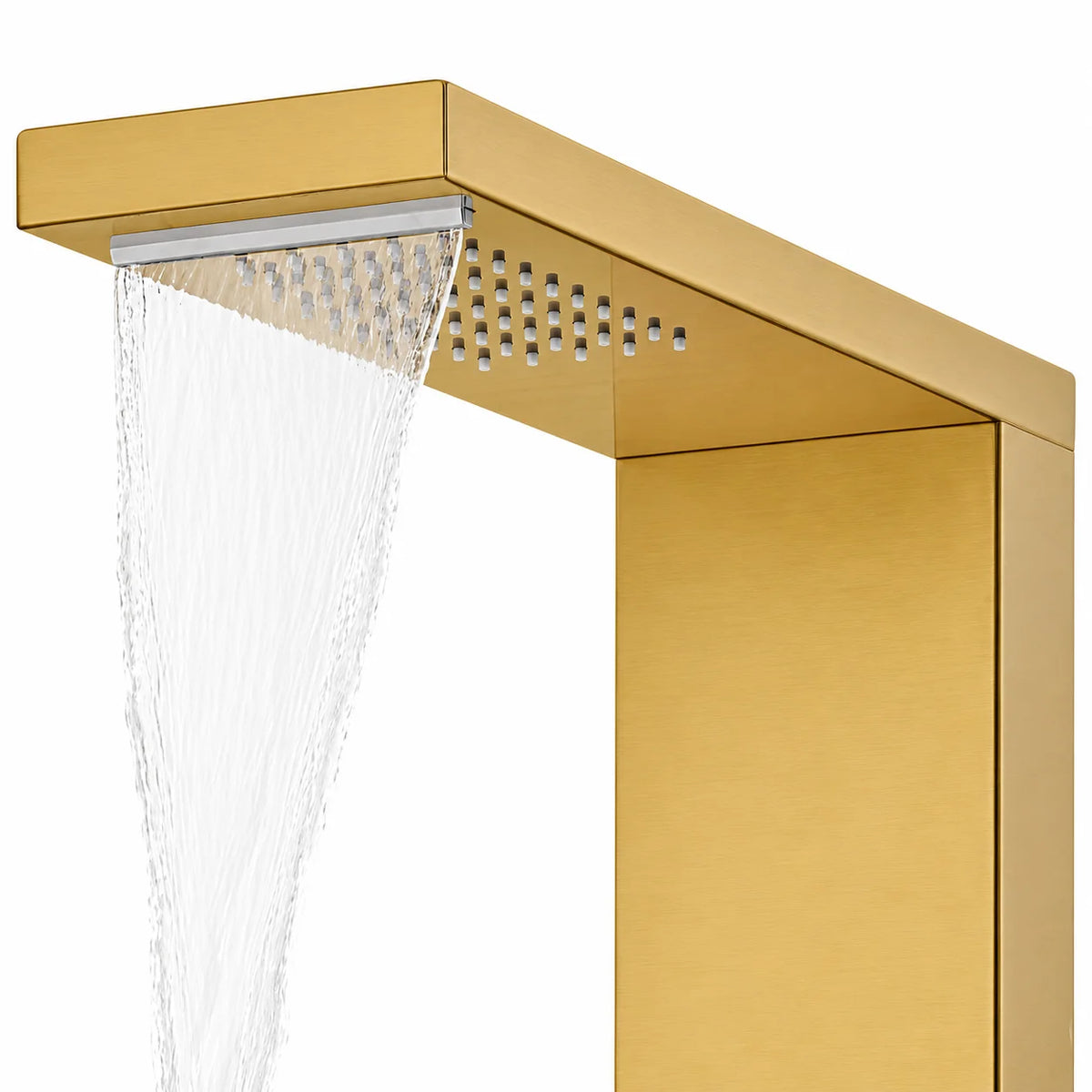 Colonne de douche hydromassante doré