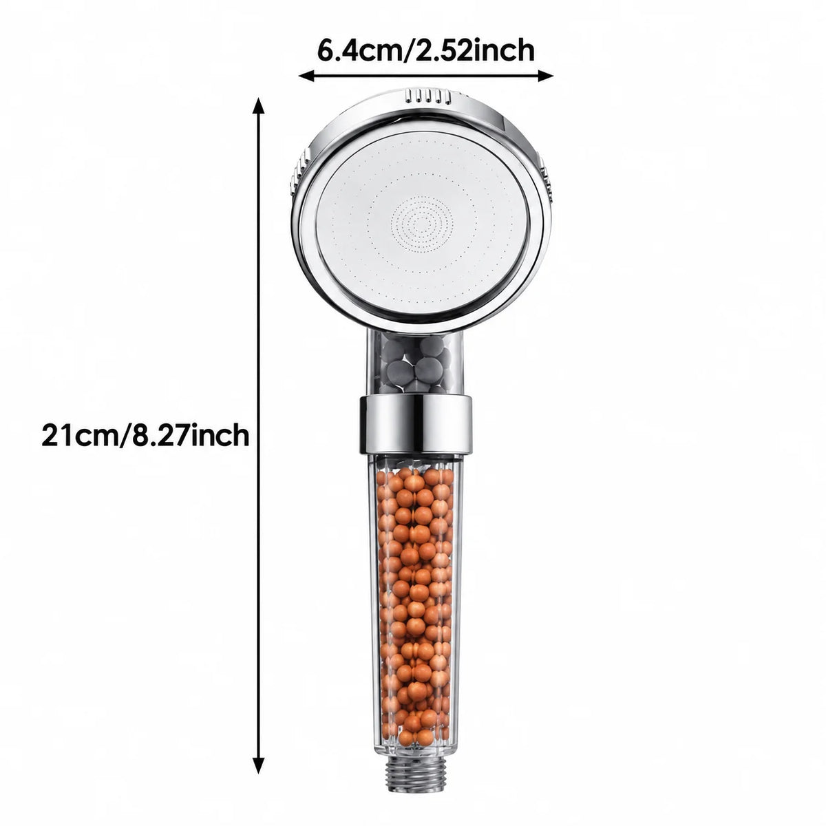 Pommeau de Douche Filtrant Anti-Calcaire Billes