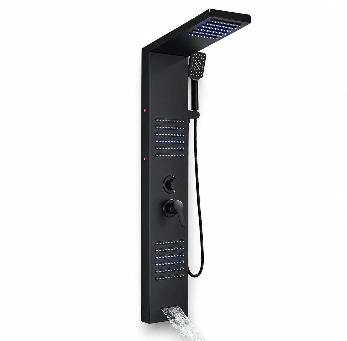 Colonne de douche hydromassante noir