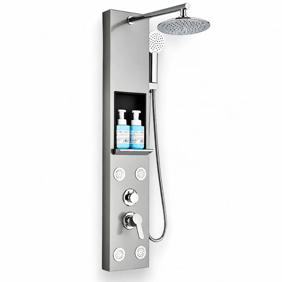 Colonne de douche hydromassante gris