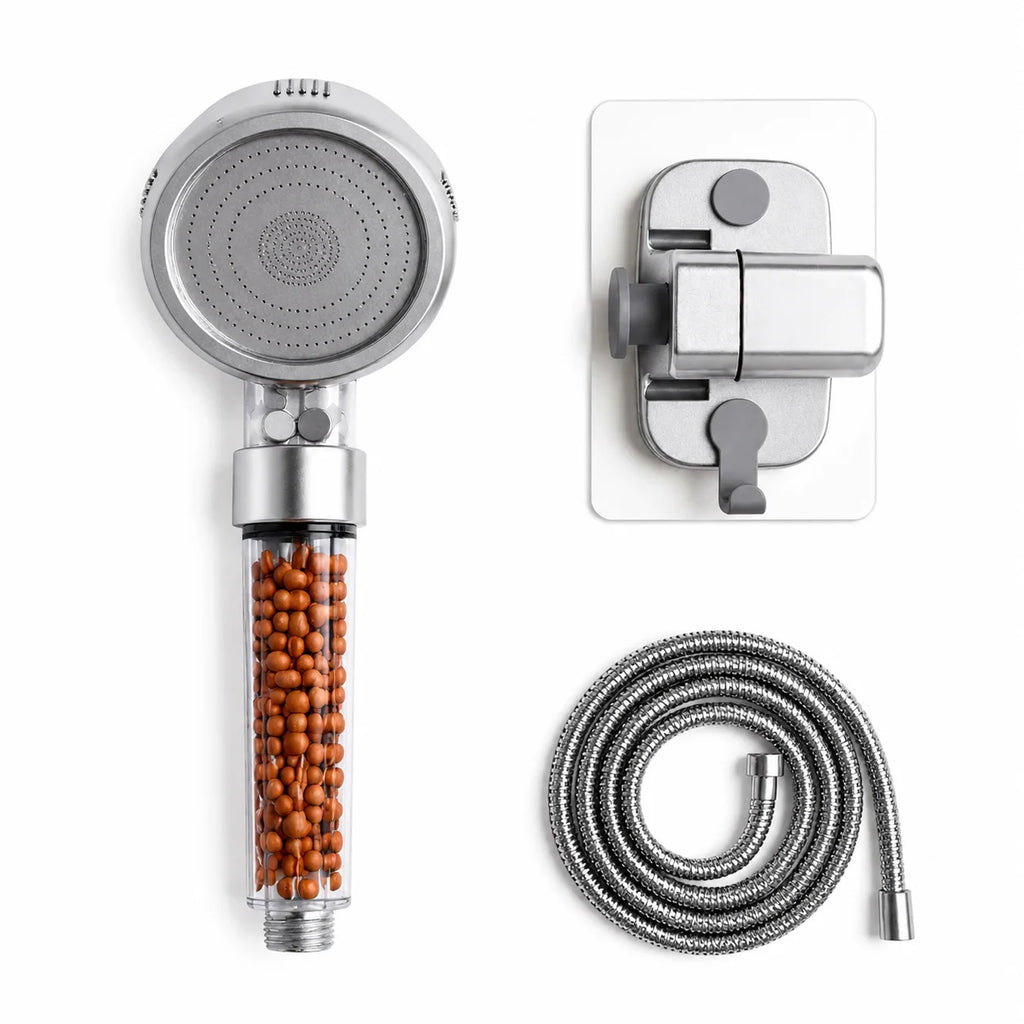 Pommeau de Douche Filtrant Anti-Calcaire Billes