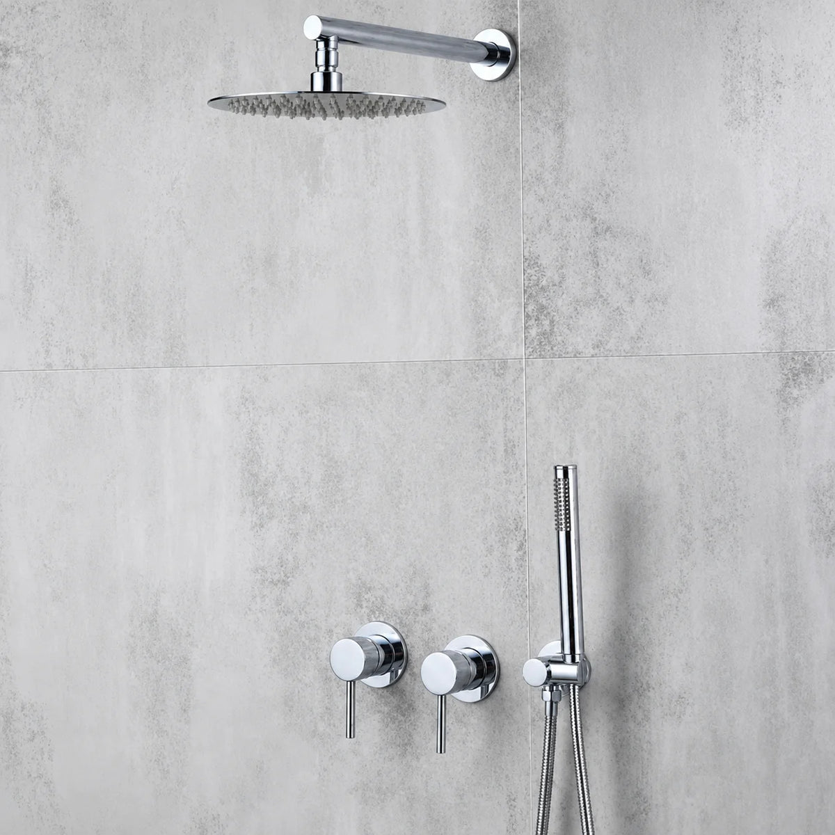 Colonne de douche encastrable Chrome