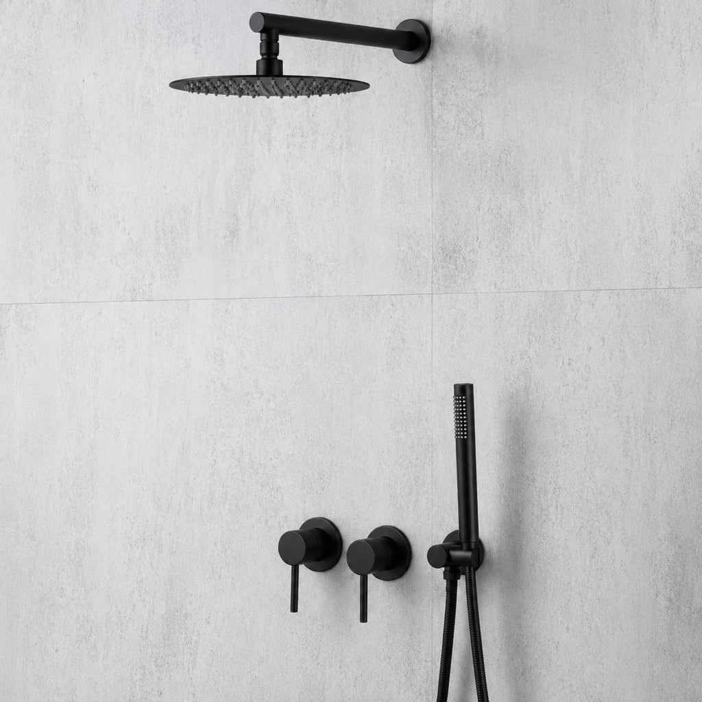 Colonne de douche encastrable noir mat