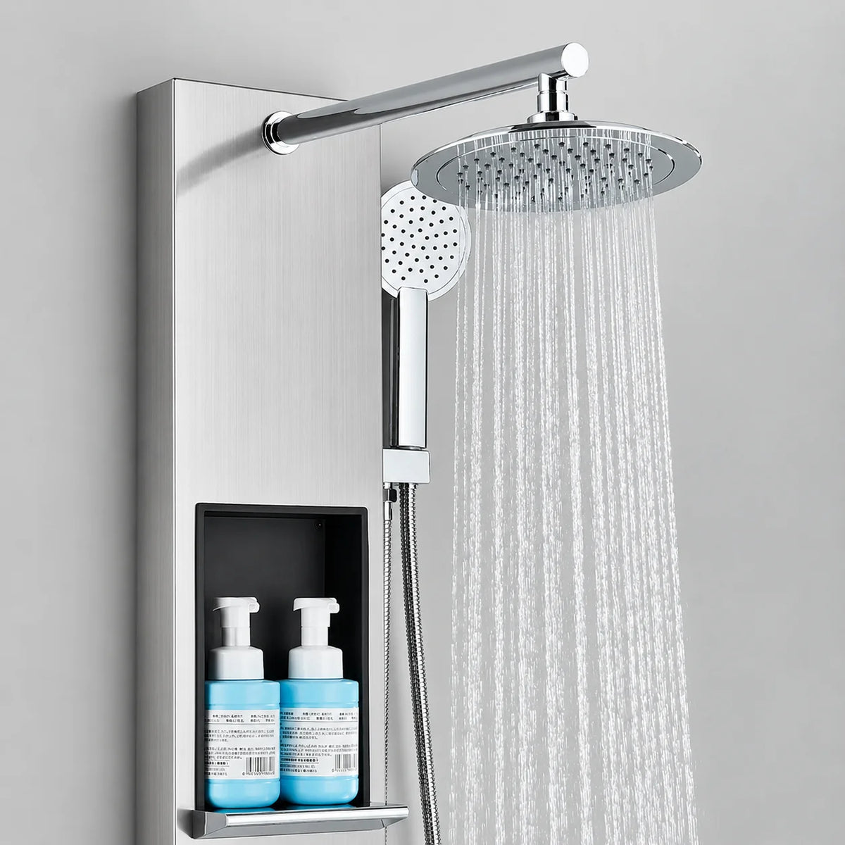 Colonne de douche hydromassante gris