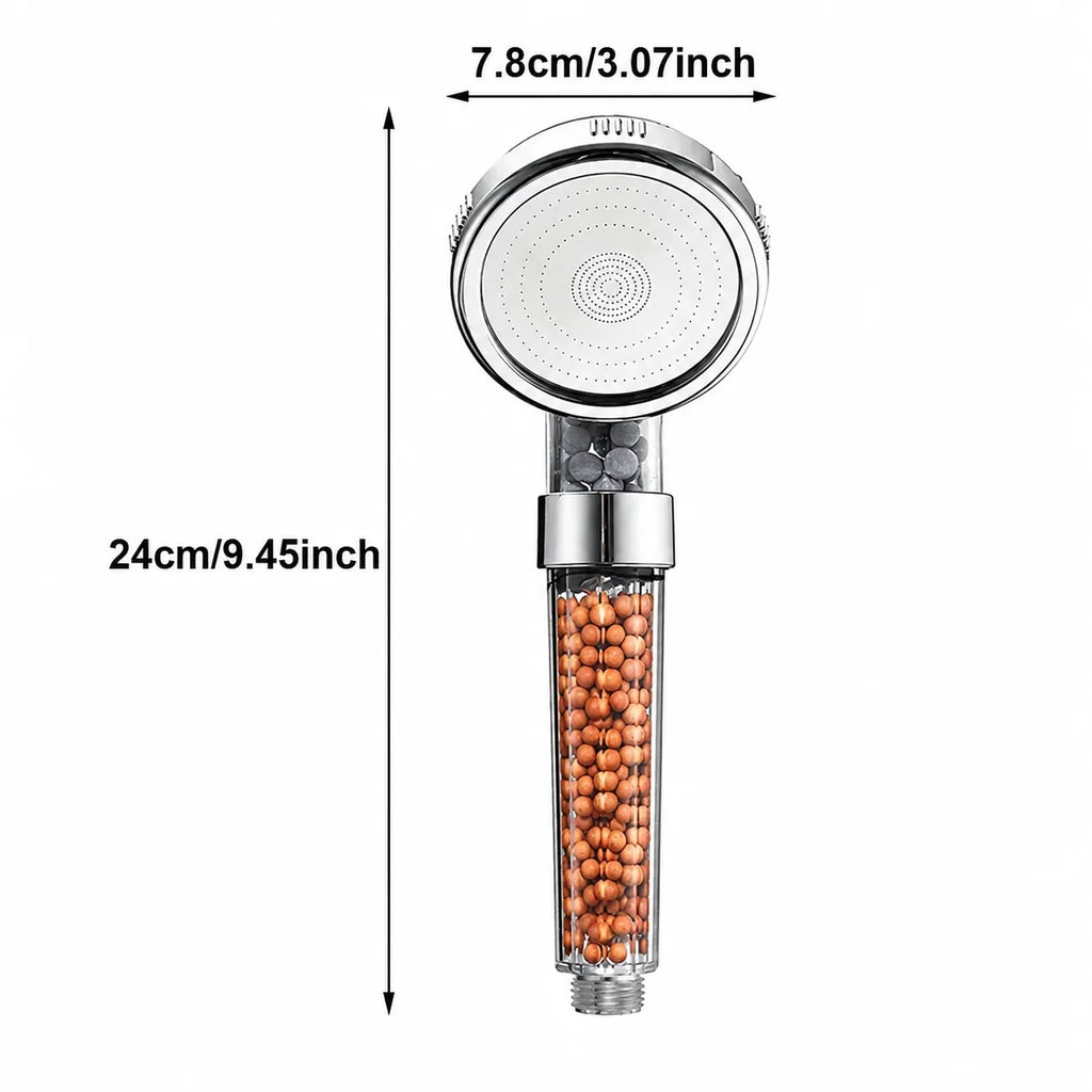 Pommeau de Douche Filtrant Anti-Calcaire Billes
