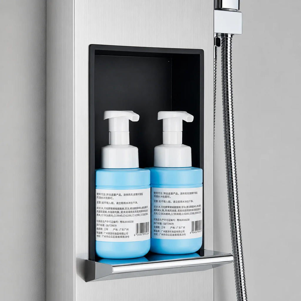 Colonne de douche hydromassante gris