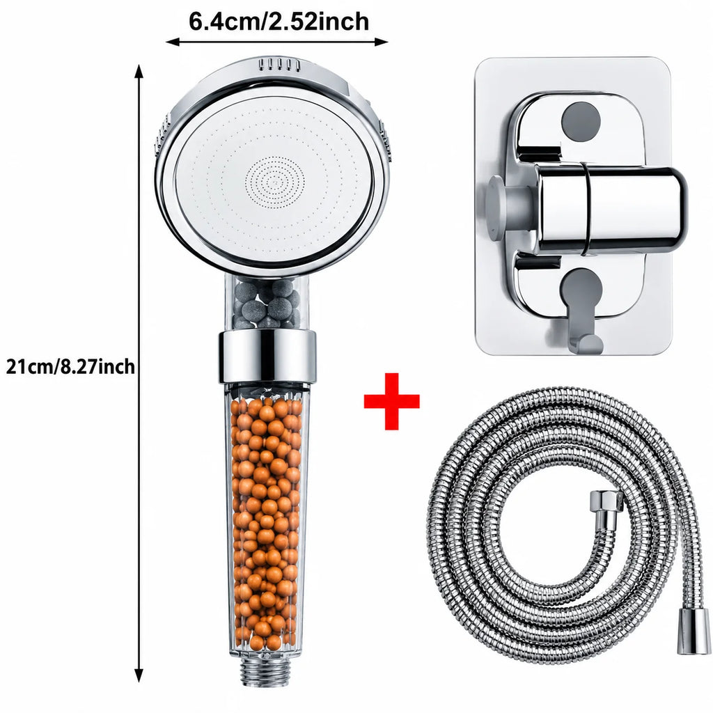 Pommeau de Douche Filtrant Anti-Calcaire Billes