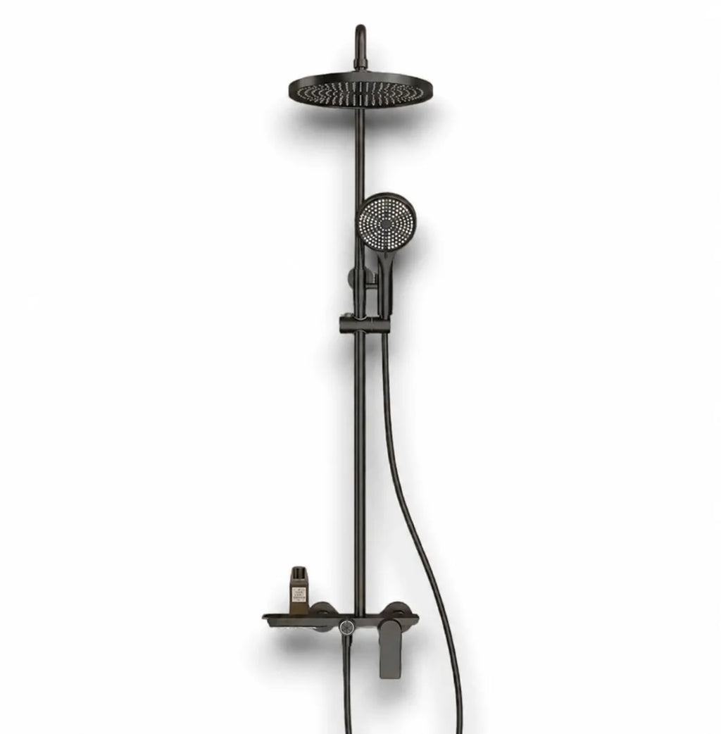 Colonne de douche thermostatique noir mat