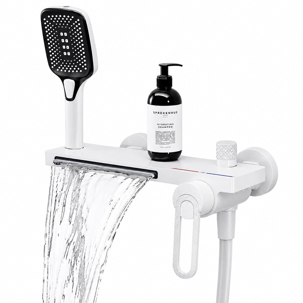 Robinet de Douche Baignoire Mural avec douchette