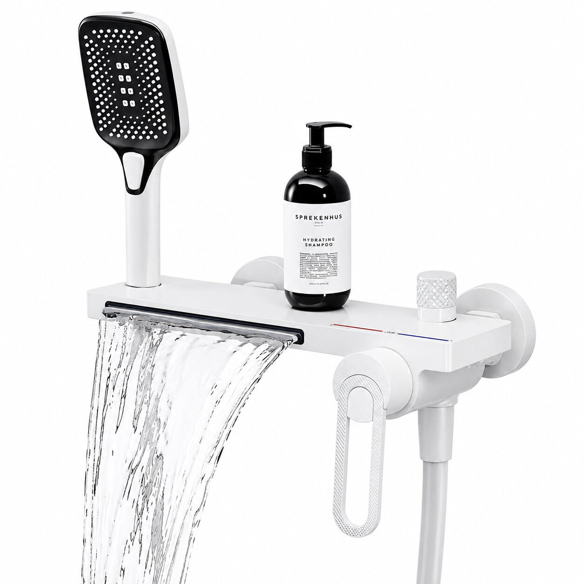 Robinet de Douche Baignoire Mural avec douchette