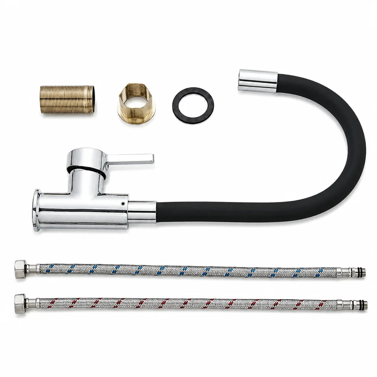 Robinet de Cuisine Flexible Inox 360°