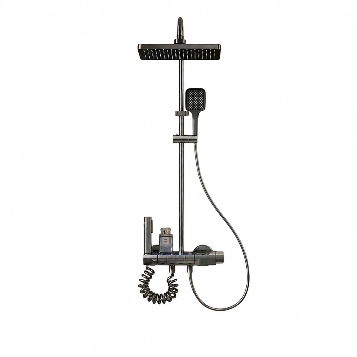 Colonne de Douche Thermostatique Gris Brossé