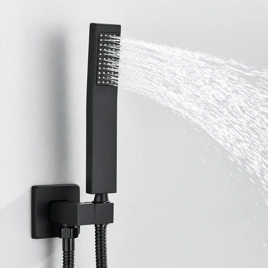 Colonne de douche encastrable noir mat