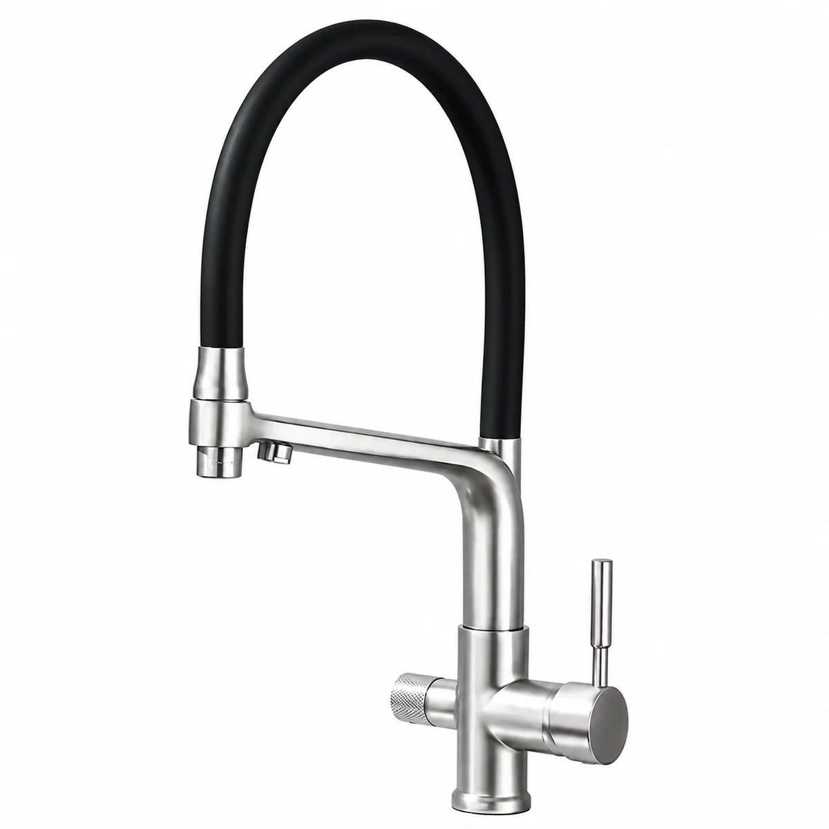 Robinet de Cuisine Douchette Double Bec Filtré chrome 
