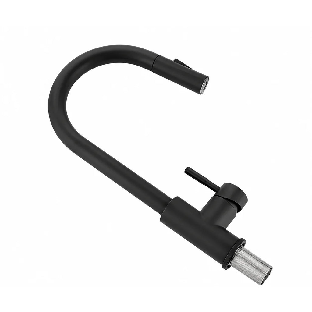 Robinet de Cuisine Mitigeur Douchette 3 Modes noir mat 