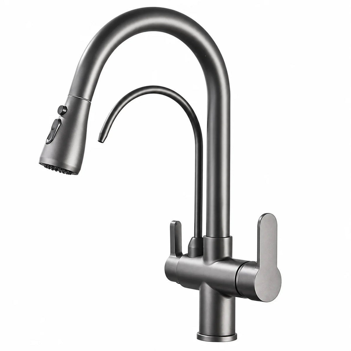 Robinet de Cuisine gris brossé 