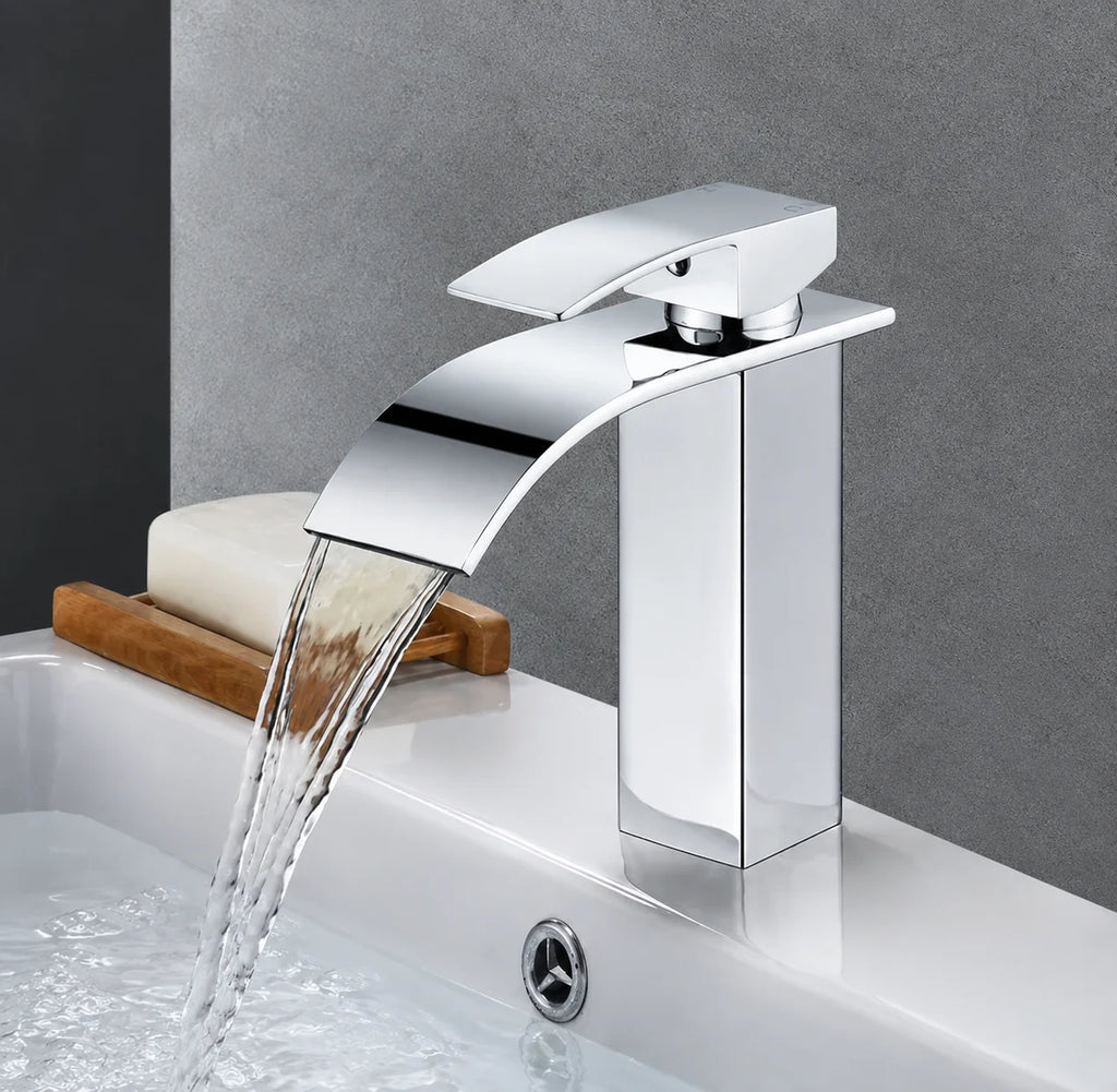 Robinet de Salle de Bain Cascade Petit chrom