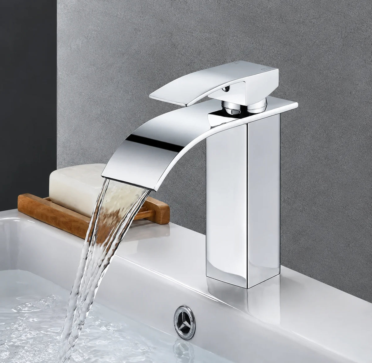 Robinet de Salle de Bain Cascade Petit chrom