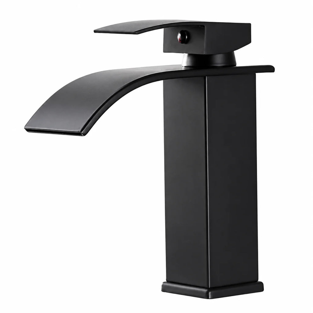 Robinet de Salle de Bain Cascade Petit noir 