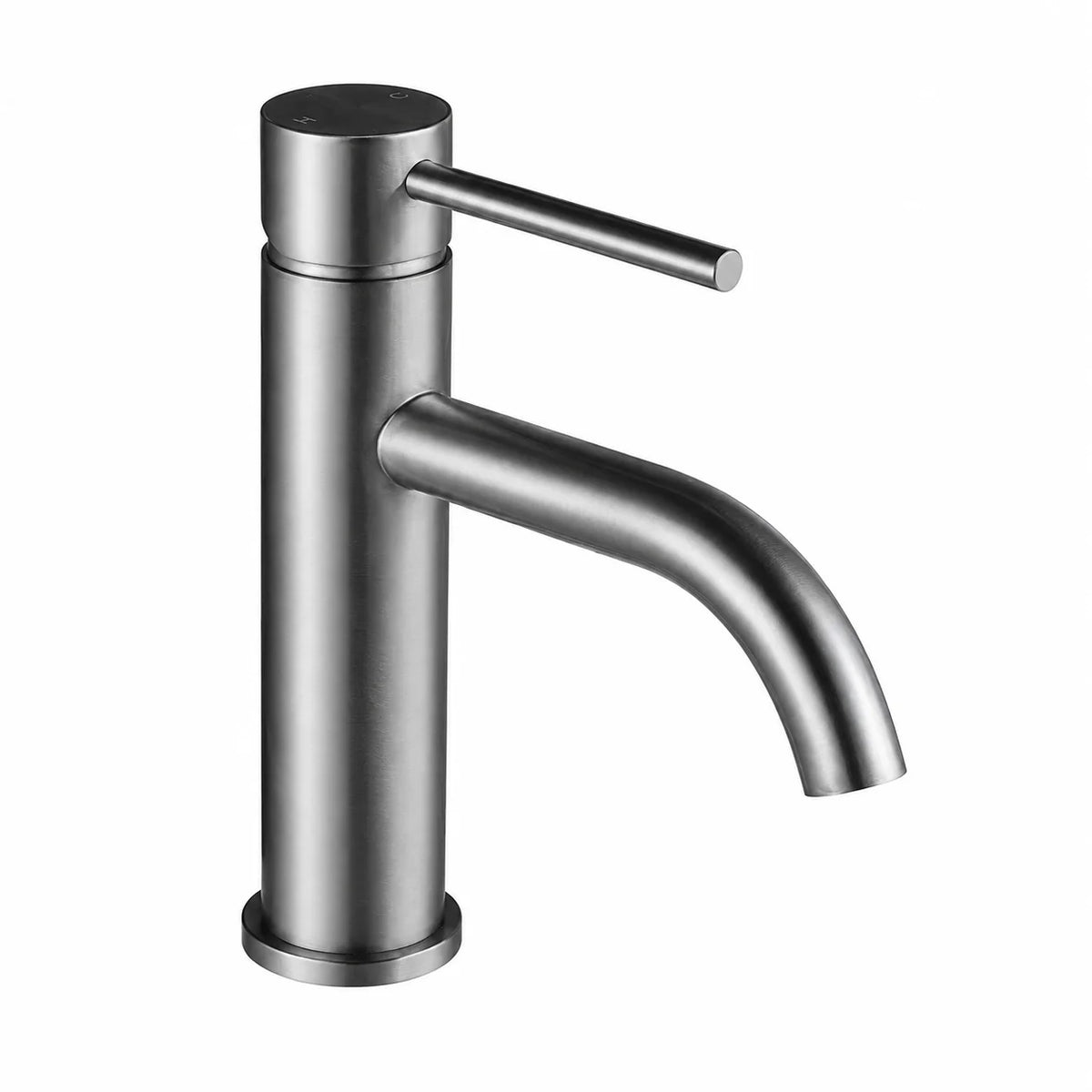 Robinet de Salle de Bain Gris Brossé
