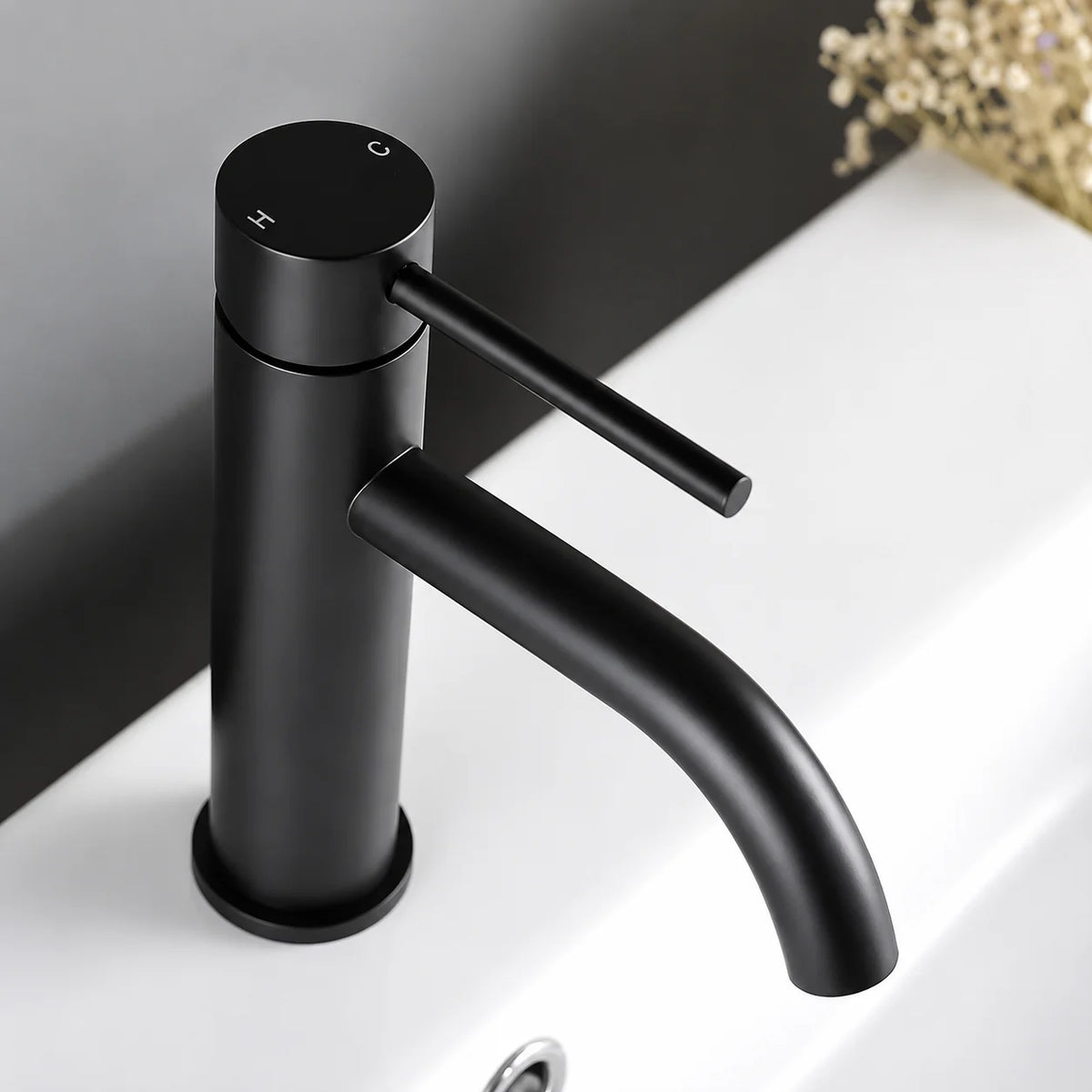 Robinet de Salle de Bain Gris Brossé 9