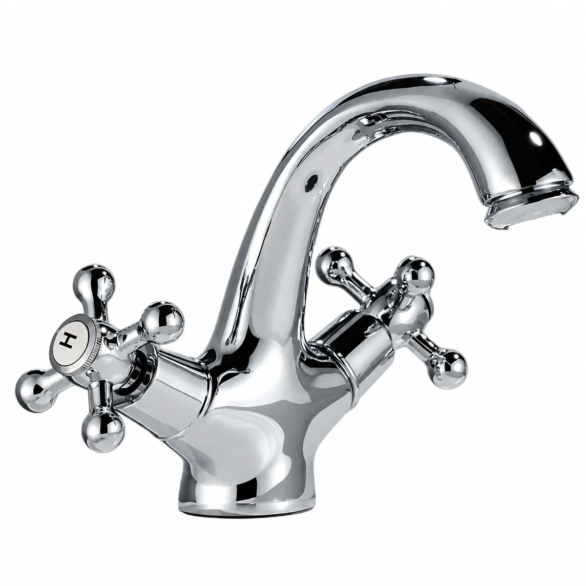 Robinet de salle de bain antique en laiton