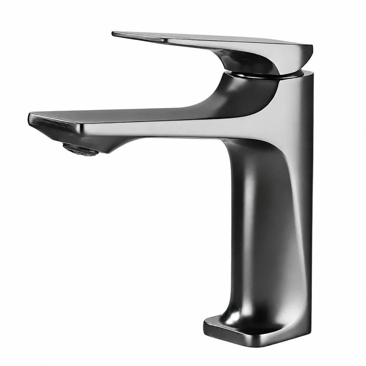 Robinet de salle de bain en laiton Gris brossé