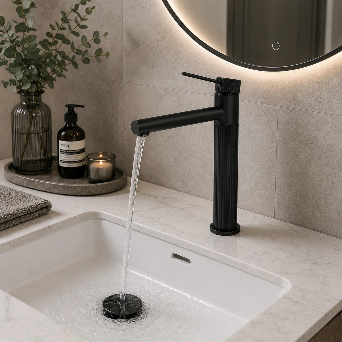 Robinet de salle de bain long 3