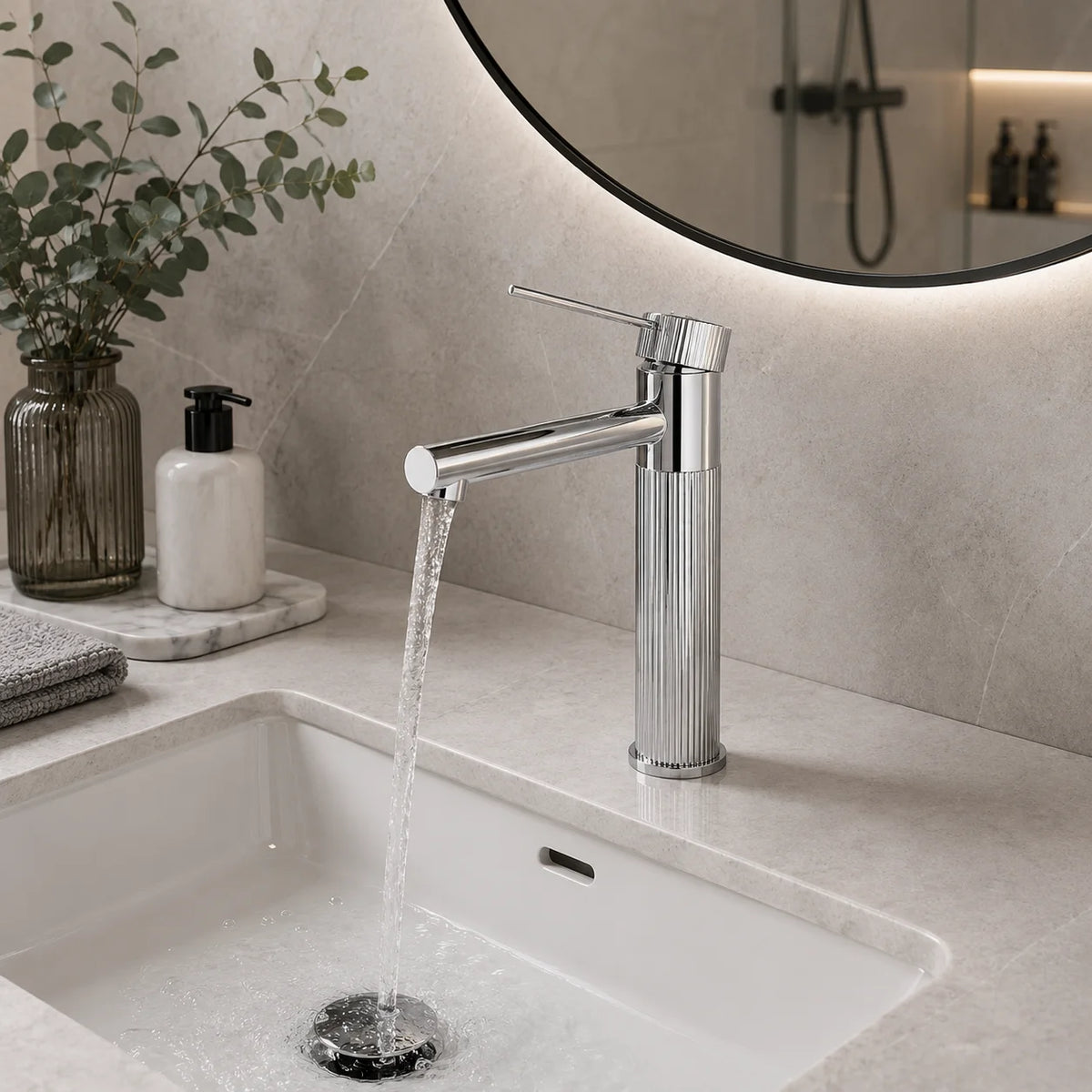 Robinet de salle de bain long 5