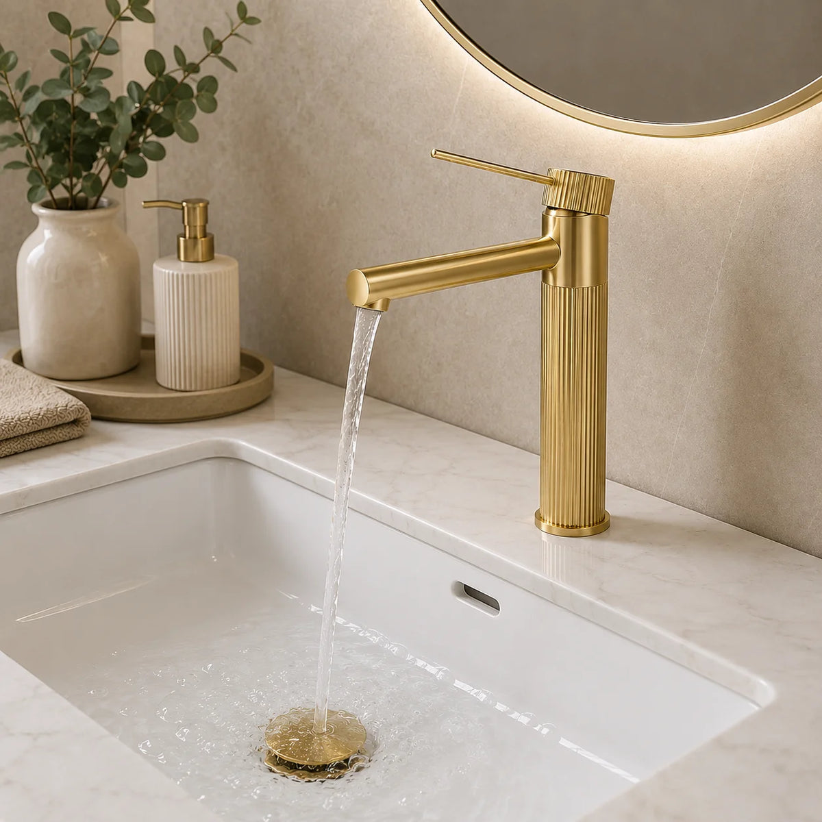 Robinet de salle de bain long 7