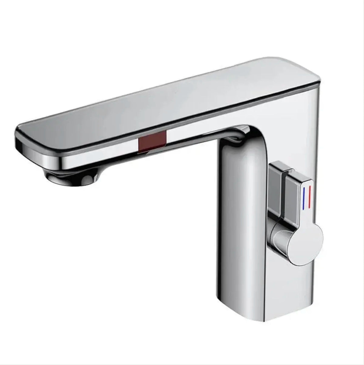 Robinet de salle de bain sans contact digital chrome 