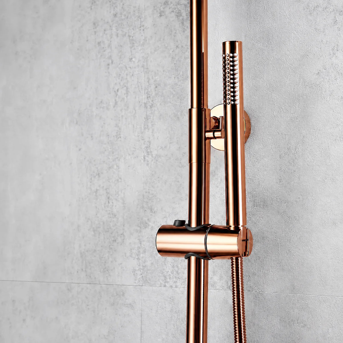 Colonne de douche thermostatique Or rose brossé